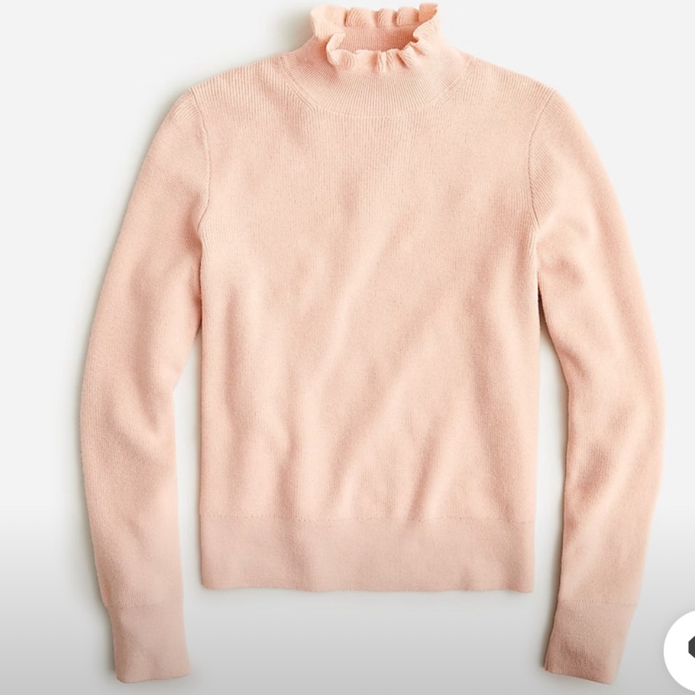 JCREW Ruffleneck Merino Wool sweater